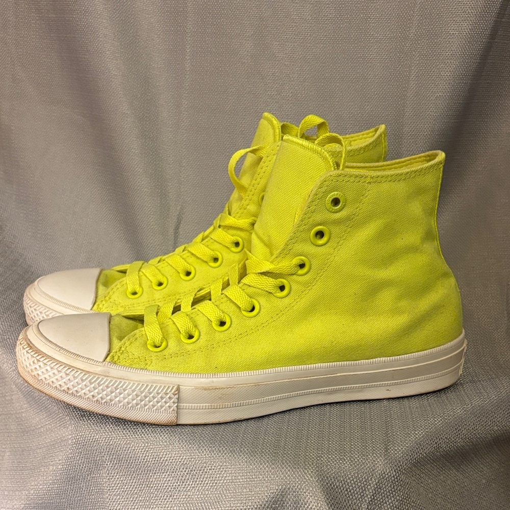 Converse Neon Yellow Chuck Taylor II with lunarlon